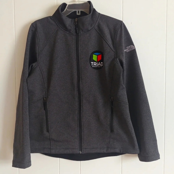 The North Face Windwall womens jacket Large Gray full zip - Picture 1 of 10